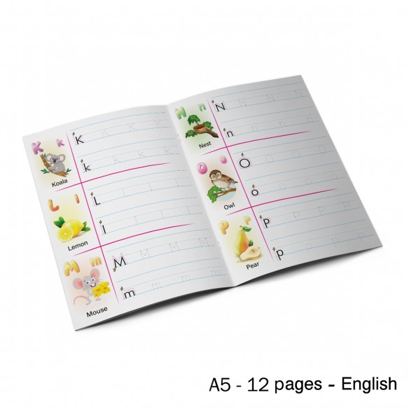 Cahier d'écriture Anglais effaçable - A5